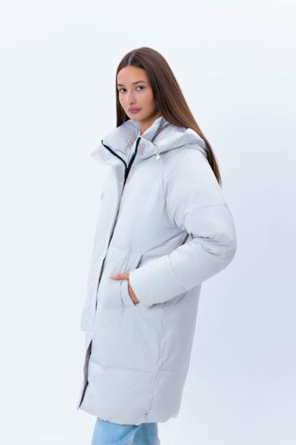 Женский пуховик средняя длина Terra Pro AW23WES-21093, Light Grey, фото № 19