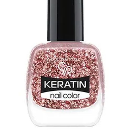 Лак для ногтей Golden Rose Keratin Nail Color Glittering Shades, №-408, купить недорого