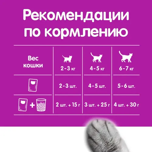 Влажный корм для кошек Whiskas Рагу с курицей, 75 гр, 605000 UZS