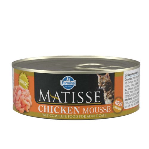 Влажный корм для кошек Farmina Matisse Cat Mousse Chicken с курицей, 85 гр