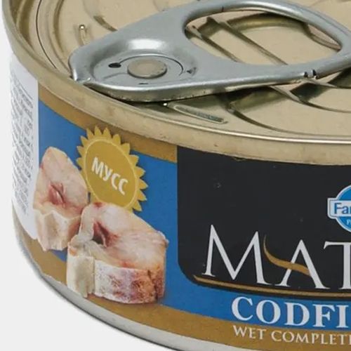 Законсервированный корм для взрослых кошек Farmina Matisse Codfish Паштет с треской, 85 гр, купить недорого