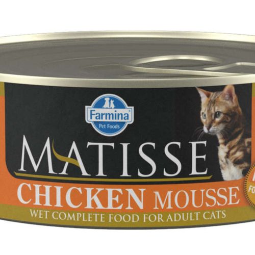 Влажный корм для кошек Farmina Matisse Cat Mousse Chicken с курицей, 85 гр, купить недорого