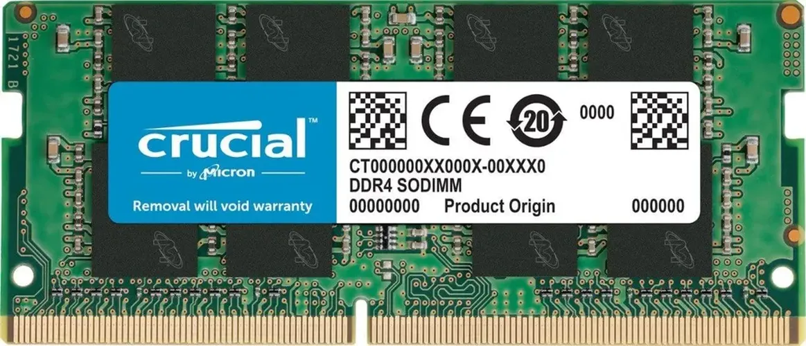 Operativ xotira Crucial | DDR4 | 1x8 GB | 3200 MHz, купить недорого