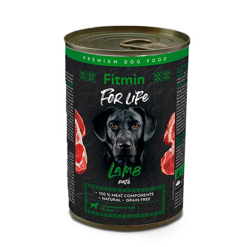 Влажный корм для собак Fitmin For Life Dog Tin Lamb с ягненком, 800 гр