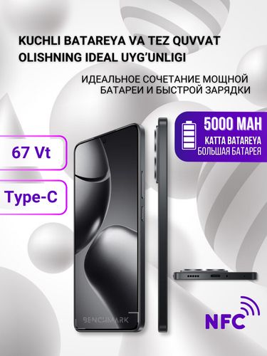 Smartfon Xiaomi 14T, Titan Black, 12/512GB, фото