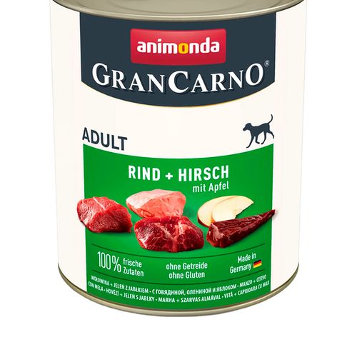 Консервированных корм для собак Animonda GrandCarno Adult with Deer and Apples с олениной и яблоками, 800 гр, в Узбекистане