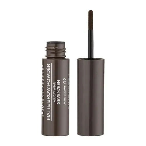 Qosh uchun ten-upa Seventeen Cosmetics mat effekti bilan Matte Brow Powder All Day Wear, 03-jigarrang, купить недорого