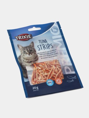 Лакомство для кошек Trixie Tuna Strips полоски тунца, 20 гр, купить недорого