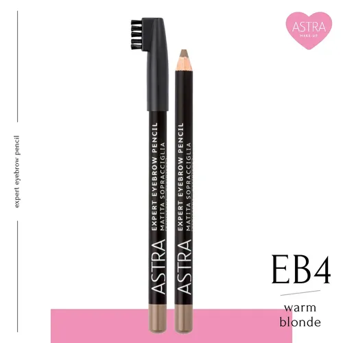 Карандаш для бровей Astra Expert Eyebrow Pencil, №-0EB4-Светло-коричневый, купить недорого