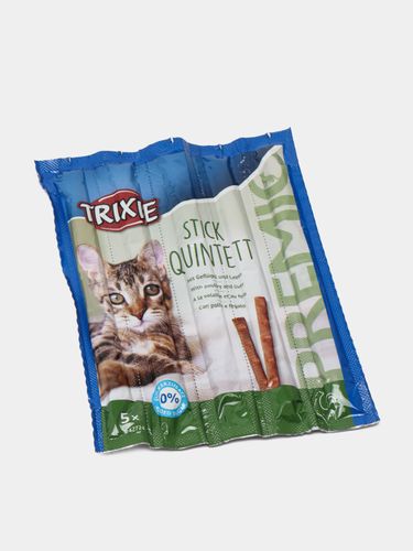 Лакомство для кошек Trixie Stick Quintett палочки с птицей и печенью, 5 гр, купить недорого