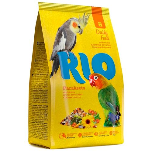 Корм для средних попугаев Rio Основной рацион, 1 кг