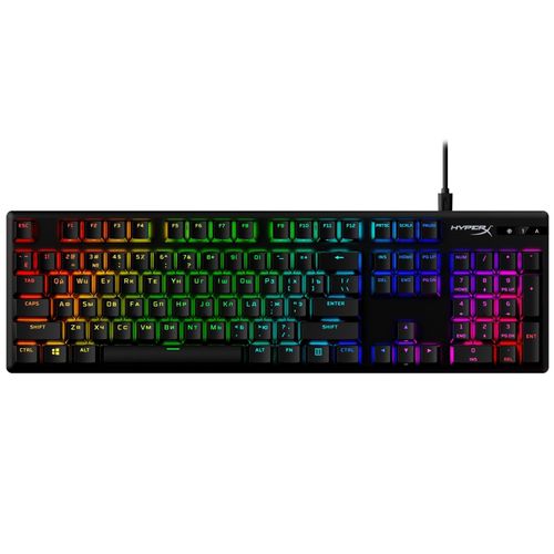 Игровая клавиатура HyperX Alloy Origins Red USB RGB PBT, Черный