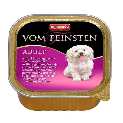 Влажный корм для собак Animonda Von Feinsten Dog Adult Turkey and Lamb с индейкой и ягненком, 150 гр