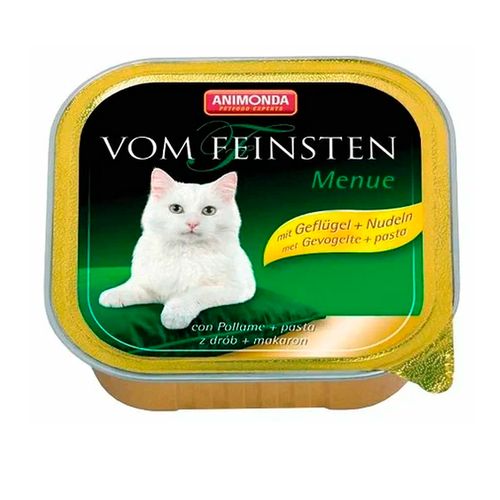 Влажный корм для кошек Animonda Vom Feinsten Cat Adult with Poultry and Pasta с птицей и пастой, 100 гр