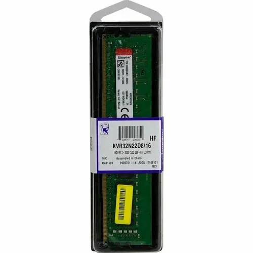 Operativ xotira Kingston KVR32N22D8/16 | DDR4 | 1x16 GB | 3200 MHz, фото № 4