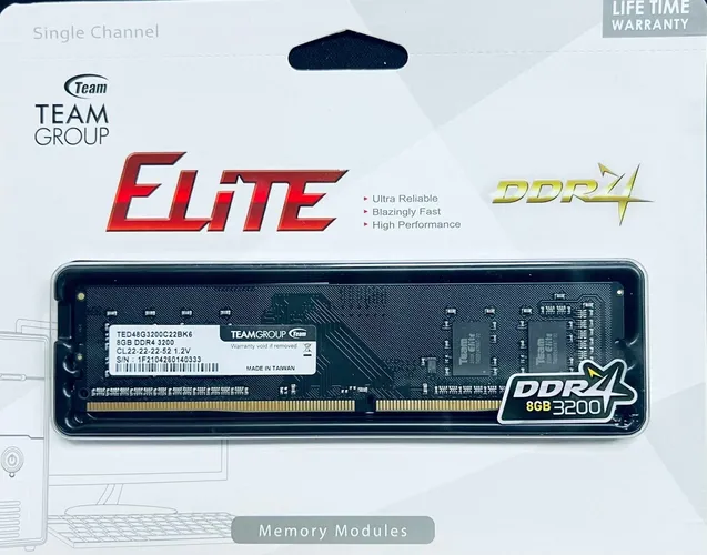 Operativ xotira Teamgroup | DDR4 | 1x8 GB | 3200 MHz, купить недорого