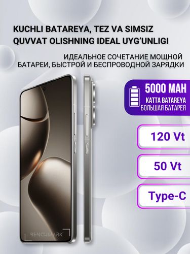 Смартфон Xiaomi 14T Pro, Titan Gray, 12/512GB, 900200000 UZS