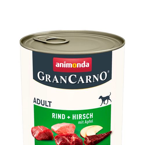 Консервированных корм для собак Animonda GrandCarno Adult with Deer and Apples с олениной и яблоками, 800 гр