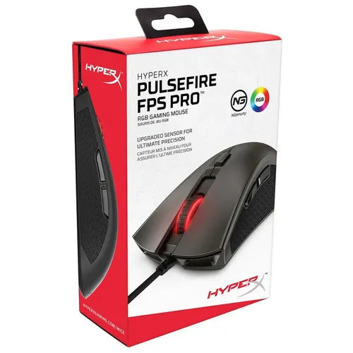 Simli sichqoncha HyperX Pulsefire FPS PRO RGB, qora, arzon