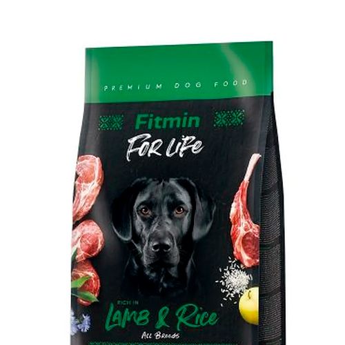 Сухой корм для собак крупных пород Fitmin dog For Life Lamb & Rice с ягненком и рисом, 12 кг, купить недорого