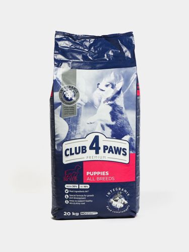 Сухой корм для щенков Club 4 Paws, 20 кг