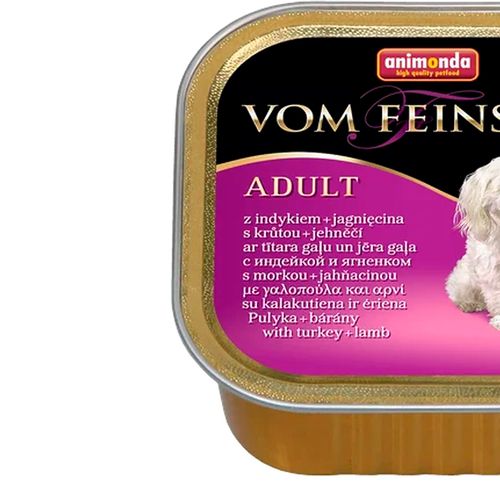 Влажный корм для собак Animonda Von Feinsten Dog Adult Turkey and Lamb с индейкой и ягненком, 150 гр, в Узбекистане