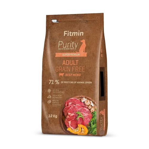 Сухой корм для собак Fitmin Dog Purity GF Adult Beef с говядиной, 12 кг