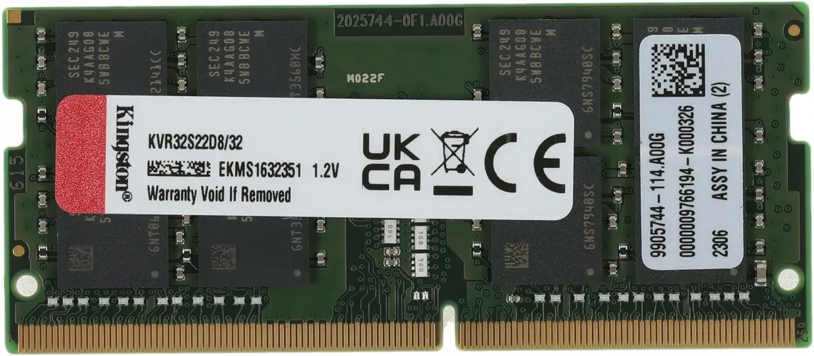 Оперативная память для ноутбука Kingston KVR32S22D8/32 | DDR4 | 1x32 GB | 3200 MHz, в Узбекистане