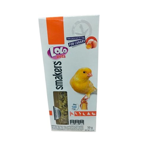 Лакомство для канареек LoLo Pets Smakers с яйцом, 50 гр, купить недорого