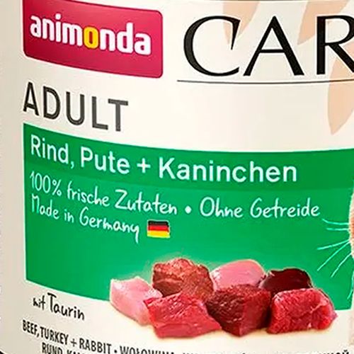 Влажный корм для кошек Animonda Carny Adult Beef Turkey and Rabbit c говядиной, индейкой и кроликом, 200 гр, купить недорого