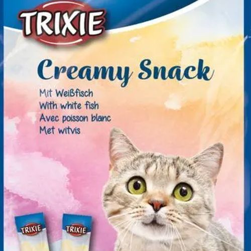 Лакомство для кошек Trixie Creamy Snacks White Fish с белой рыбой, 14 гр