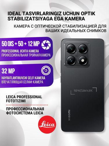 Smartfon Xiaomi 14T, Titan Black, 12/512GB, в Узбекистане