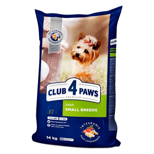 Сухой корм для собак мелких пород Club 4 Paws Premium Small Breeds, 14 кг