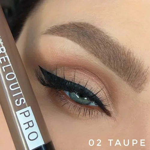 Гель для бровей Relouis водостойкий оттеночный PRO Waterproof Color Brow Gel, №-02 Taupe