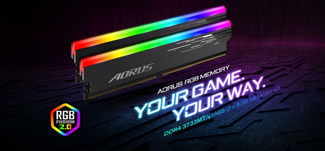 Оперативная память Aorus RGB GP-ARS16G37  | DDR4 | 2x8 GB | 3733 Mhz, купить недорого