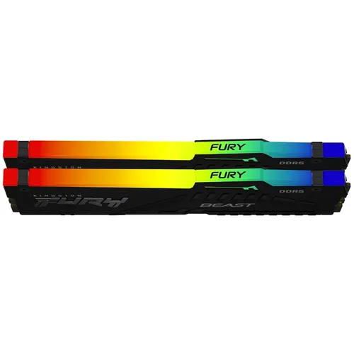 Оперативная память Kingston RGB Fury | DDR5 | 2x32 GB | 6000 MHz, sotib olish