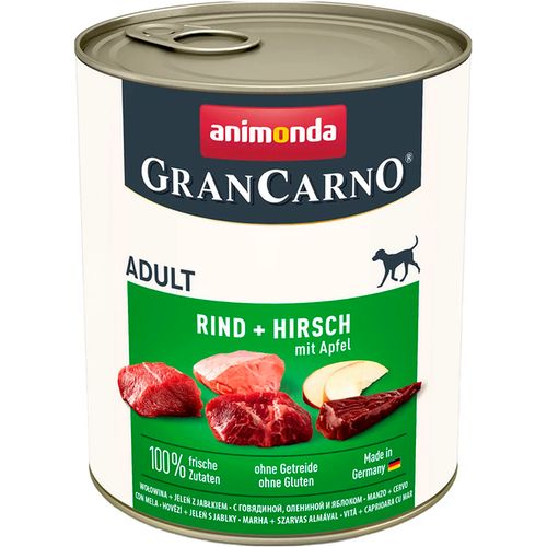 Консервированных корм для собак Animonda GrandCarno Adult with Deer and Apples с олениной и яблоками, 800 гр