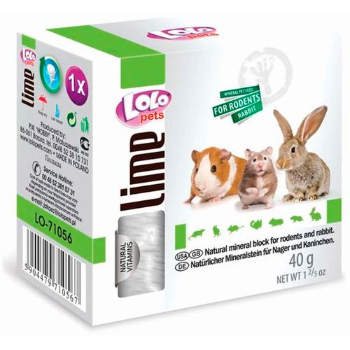 Лакомство LoLo Pets Lime Минеральный камень, 40 г