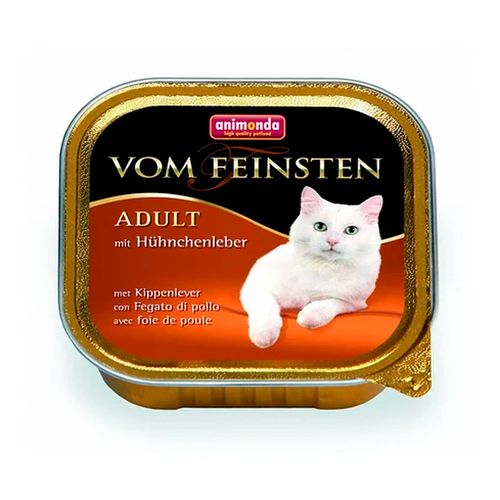 Влажный корм для кошек Animonda Vom Feinsten Cat Adult with Chicken Liver с куриной печенью, 100 гр