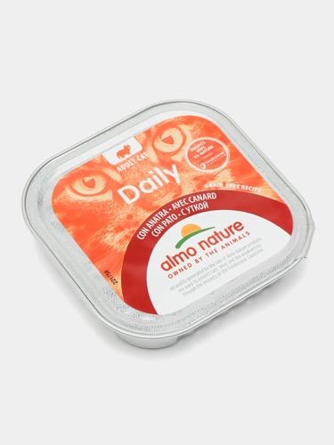 Законсервированный корм для кошек Almo Nature Daily Menu Паштет с уткой, 100 гр, в Узбекистане