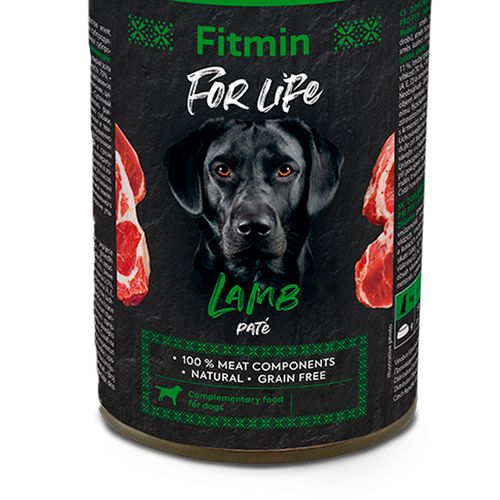 Влажный корм для собак Fitmin For Life Dog Tin Lamb с ягненком, 800 гр, в Узбекистане