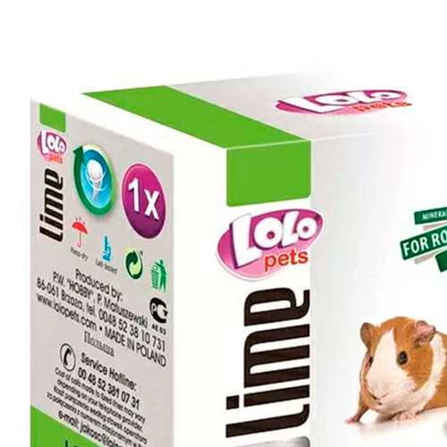 Минеральный камень LoLo Pets Lime Small Animal, 40 гр