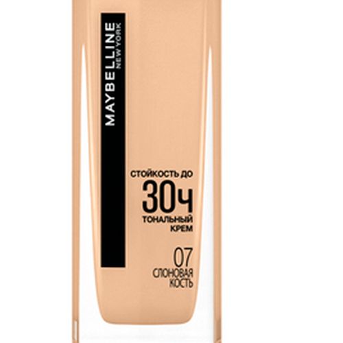 Тональный крем Maybelline Super Stay Active Wear, №-07 слоновая кость, 30 мл, купить недорого