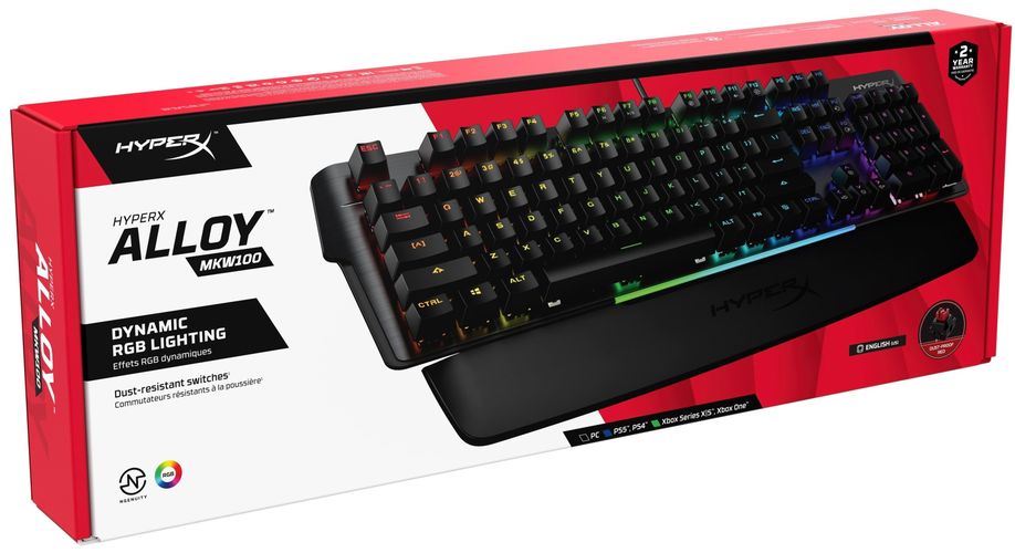 HyperX Alloy MKW100 o'yin klaviaturasi, qora, arzon