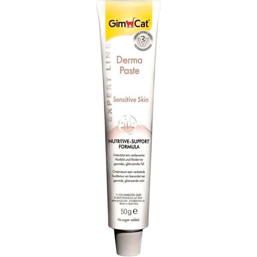 Паста для кожи и шерсти для кошек Gimcat Derma Paste Sensitive Skin, 50 гр, купить недорого