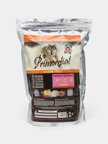 Сухой корм для щенков Primordial Puppy с курицей и рыбой, 0.75 кг