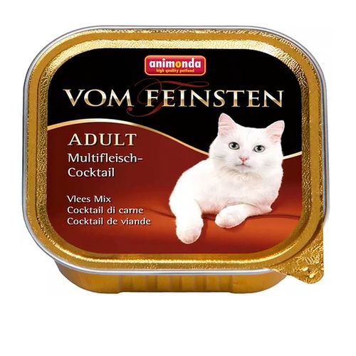 Влажный корм для кошек Animonda Vom Feinsten Cat Adult Multi Meet Cocktail Мясной коктейль, 100 гр