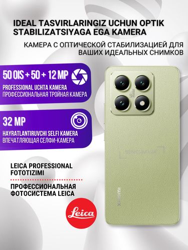 Smartfon Xiaomi 14T, yashil, 12/256GB, в Узбекистане