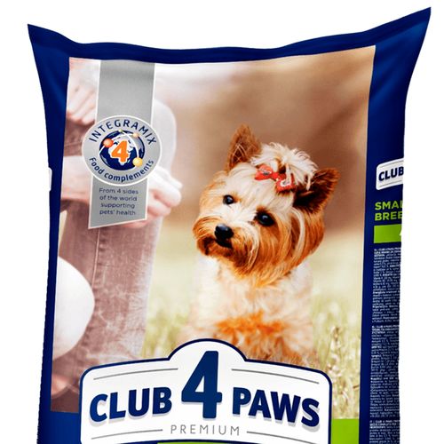 Сухой корм для собак мелких пород Club 4 Paws Premium Small Breeds, 14 кг, купить недорого