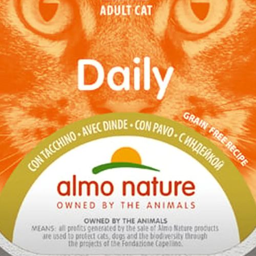 Законсервированный корм для кошек Almo Nature Daily Menu Паштет с индейкой, 100 гр, купить недорого